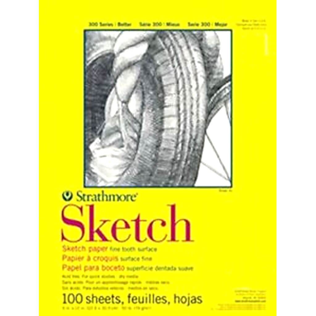 Strathmore 300 Series Glue Bound Sketch Pad 9in x 12in