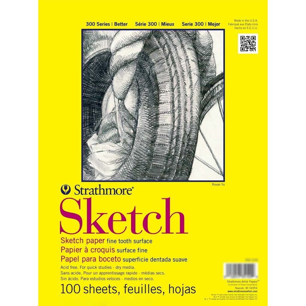 Strathmore 300 Series Sketch Pad 11in x 14in 100 Sheets