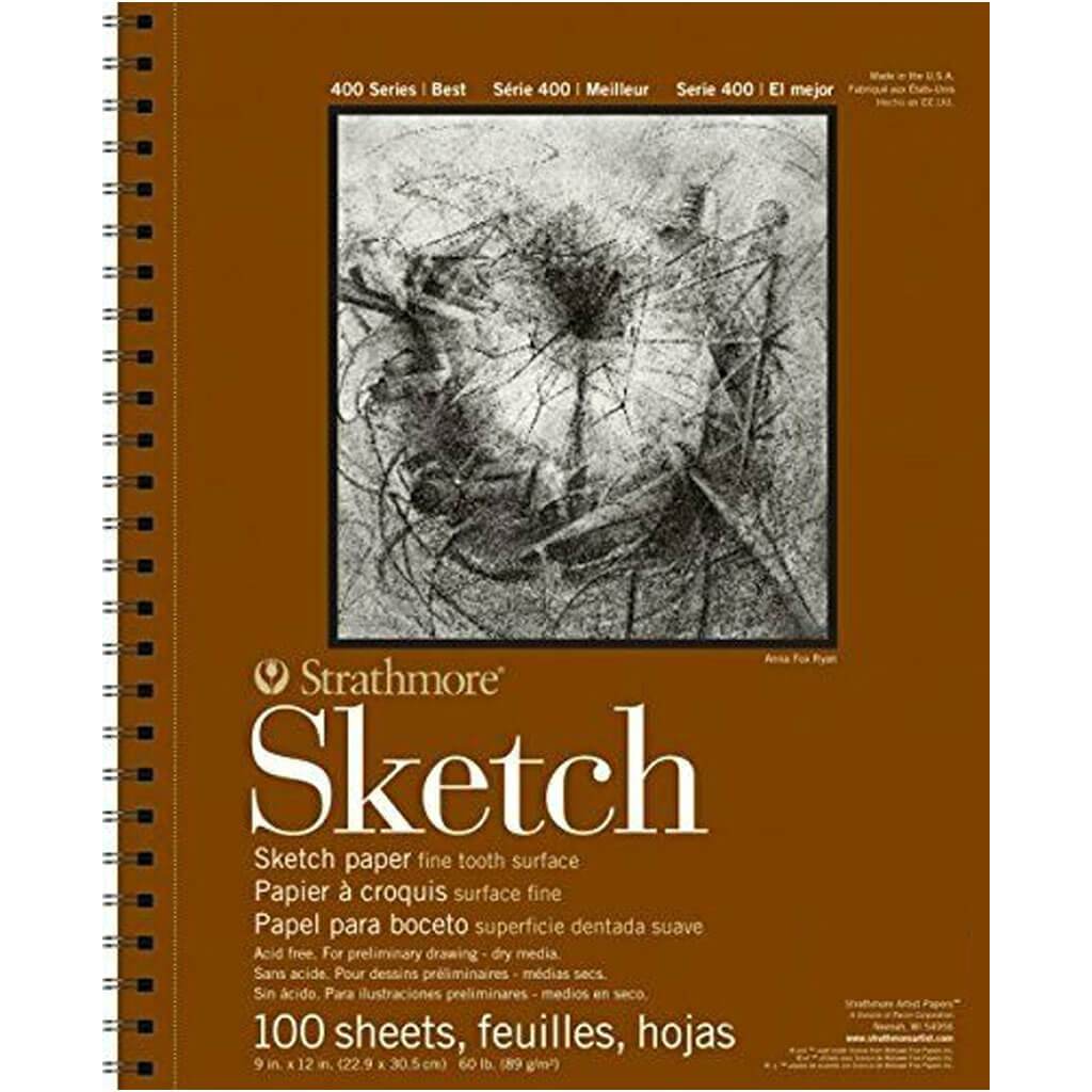 Sketch Paper Pads 400 Series Wire Bound Pad 14in x 17in 100 Sheets