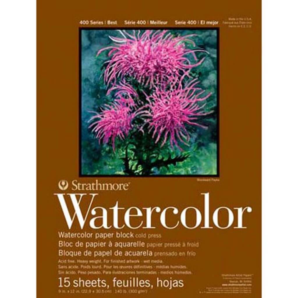 Strathmore 400 Series Watercolor Block 15in x 20in 15 Sheets