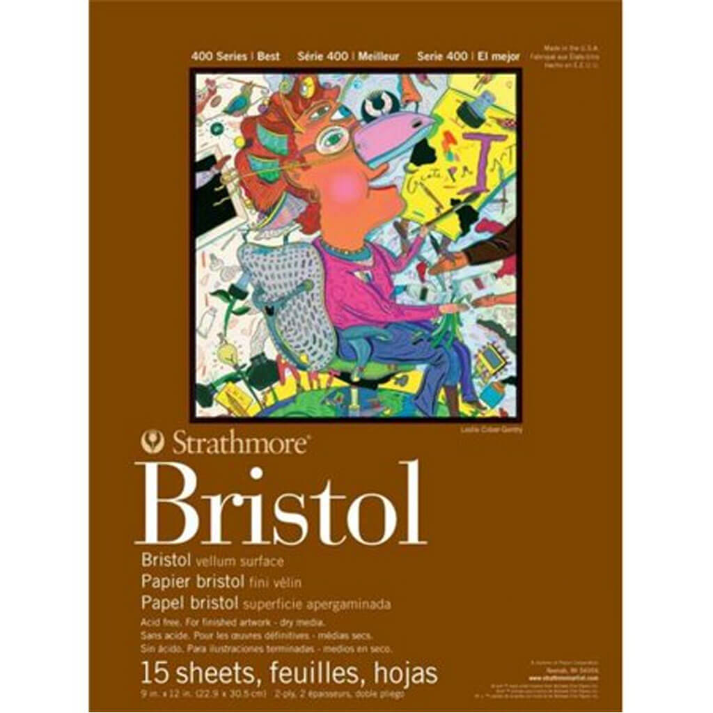 400 Series Bristol Pad 2Ply Vellum 14in x 17in