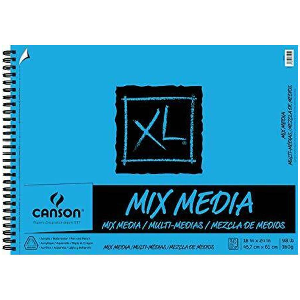 Canson XL Mix Media Pad 18in x 24in 30 Sheet