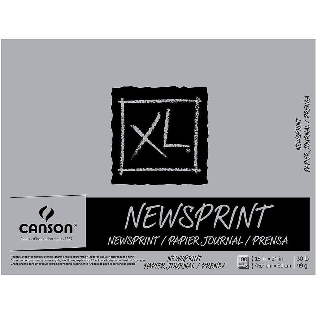 XL Newsprint Pad 100Sheets 18in x 24in