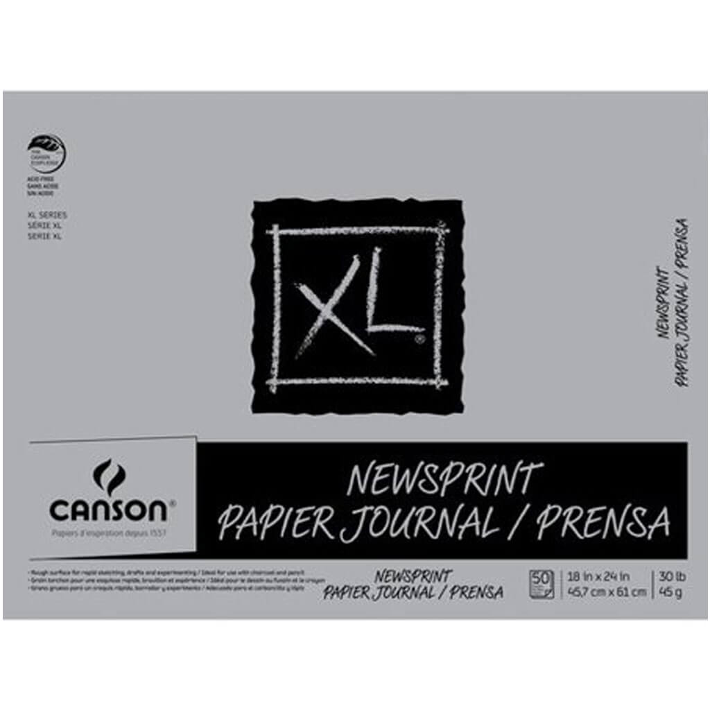 Canson XL Newsprint Pad 18in x 24in 50 Sheet