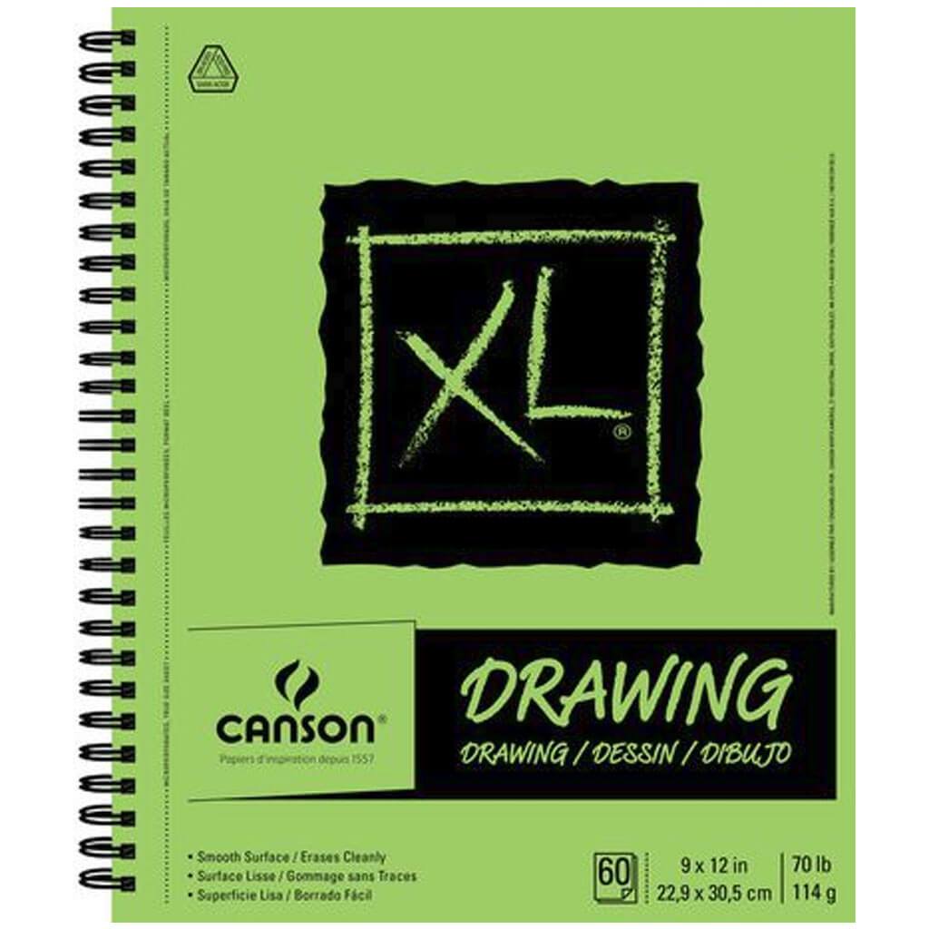 XL Drawing Pad Wirebound 12in x 9in 60 Sheets