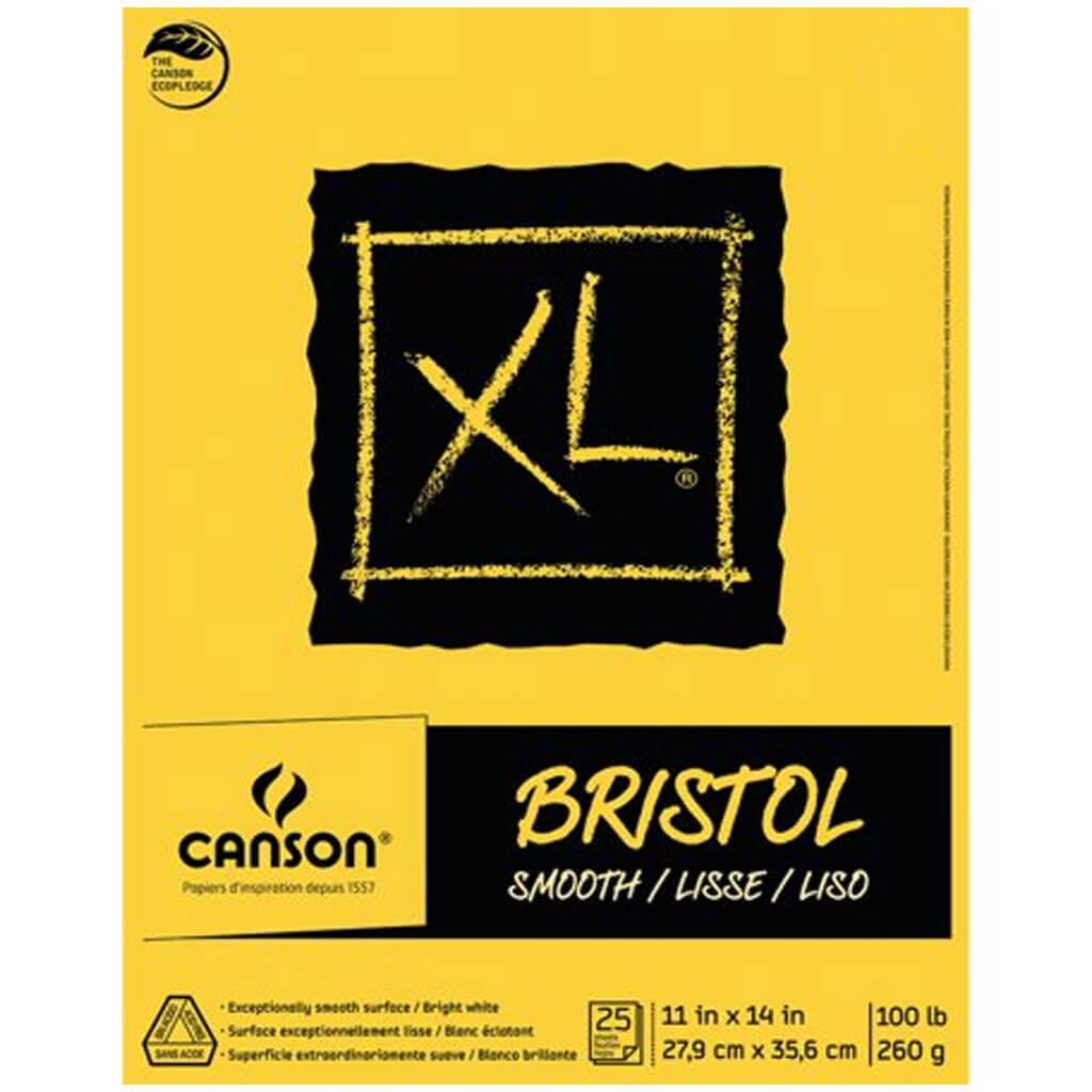 Canson XL Bristol Pads Smooth 11in x 14in