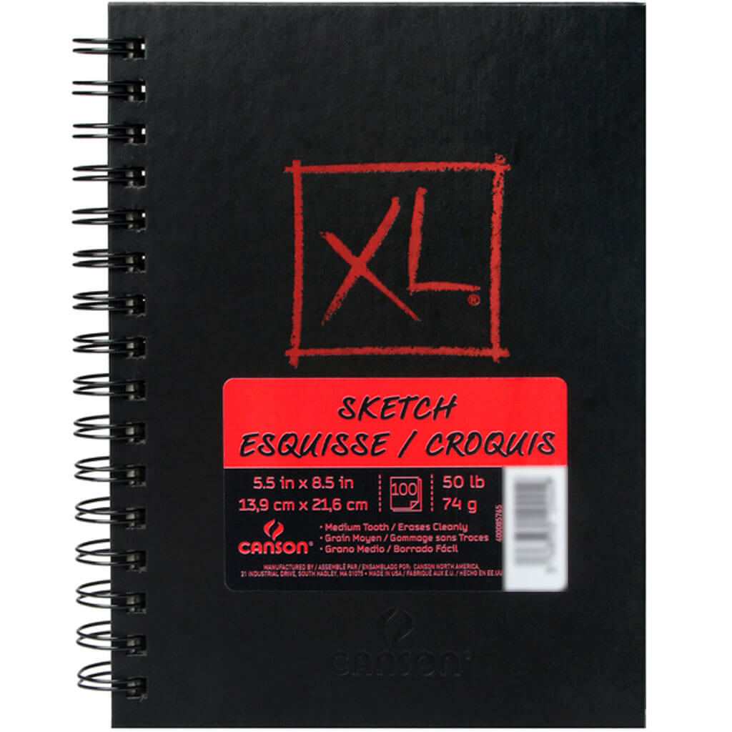 XL Sketch Book Pad 100Sheets 5.5in x 8.5in