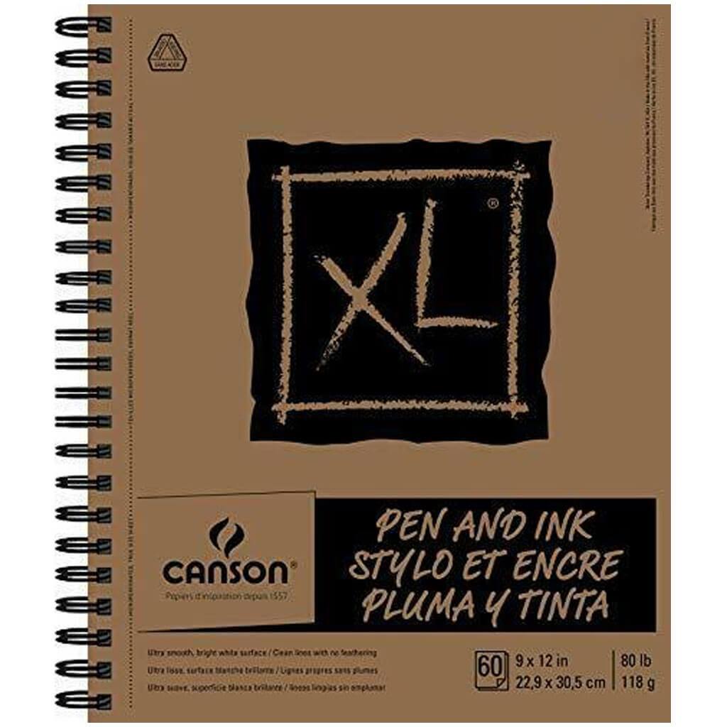 Canson XL Pen and Ink Pad 12in x 9in 60 sheets