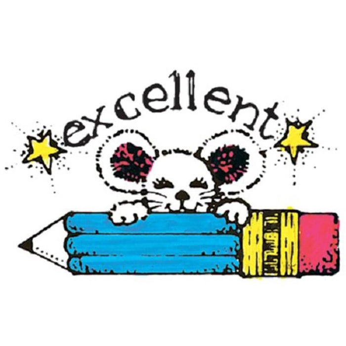 Stamp Excellent Mouse & Pencil