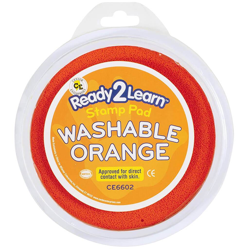 Circular Orange Washable Pad