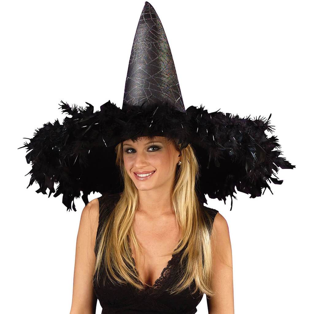 Feather Witch Hat