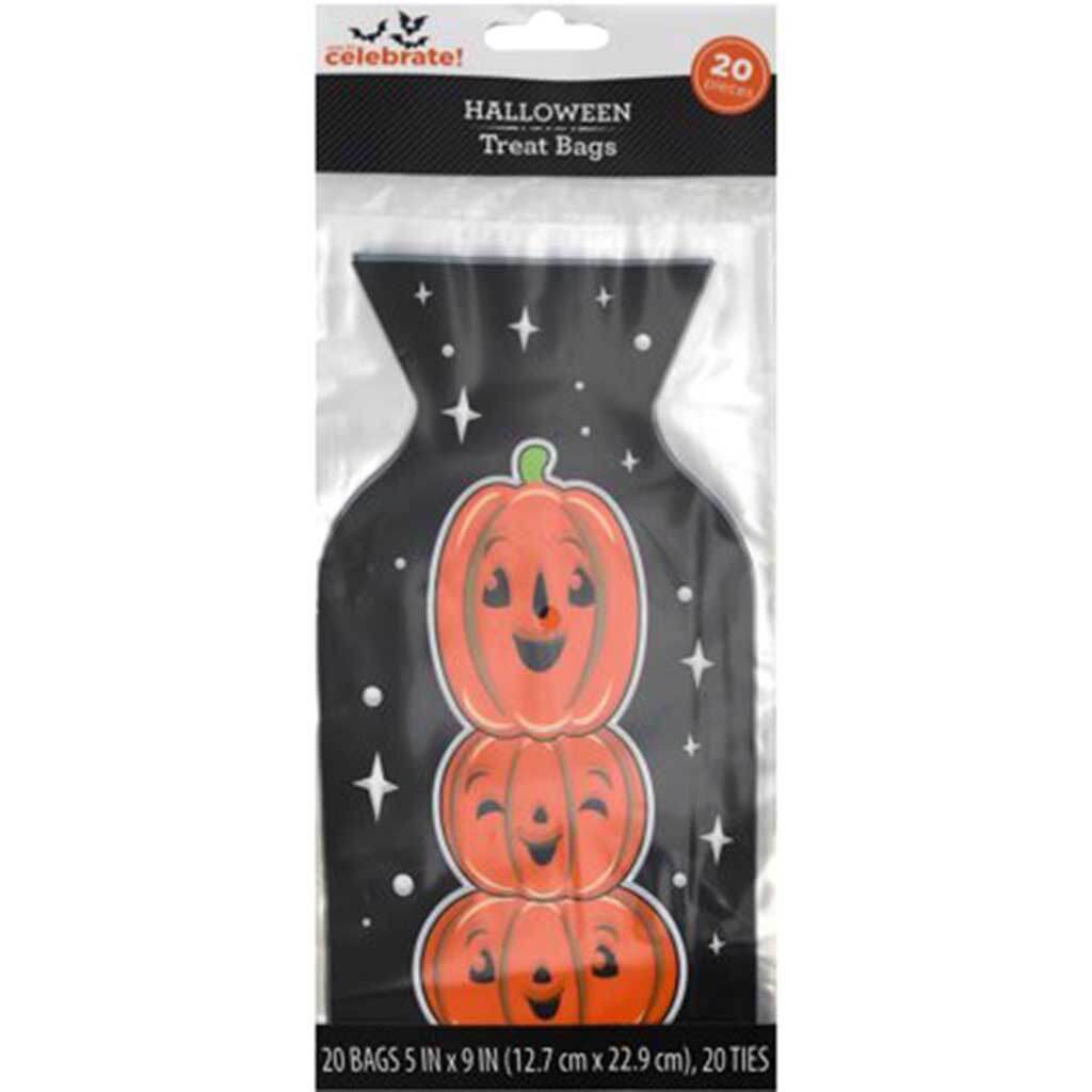 Resealable Treat Bags Pumpkin