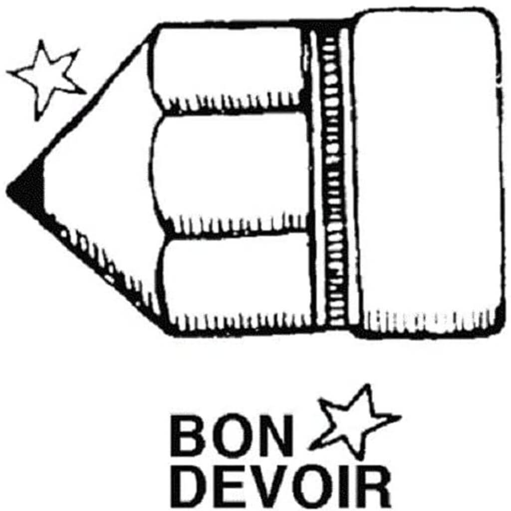 French Bon Devoir Pen Stamp