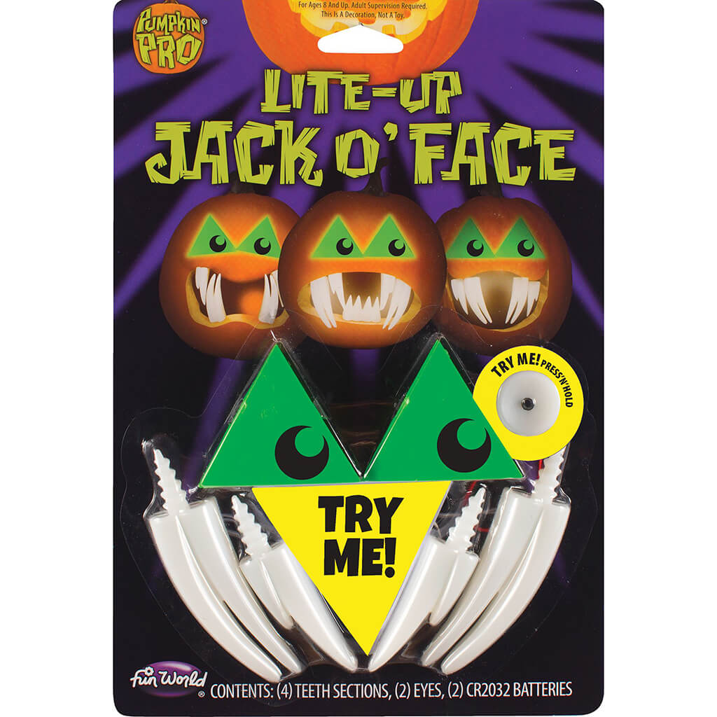 Light Up Jack-O-Face Assortment