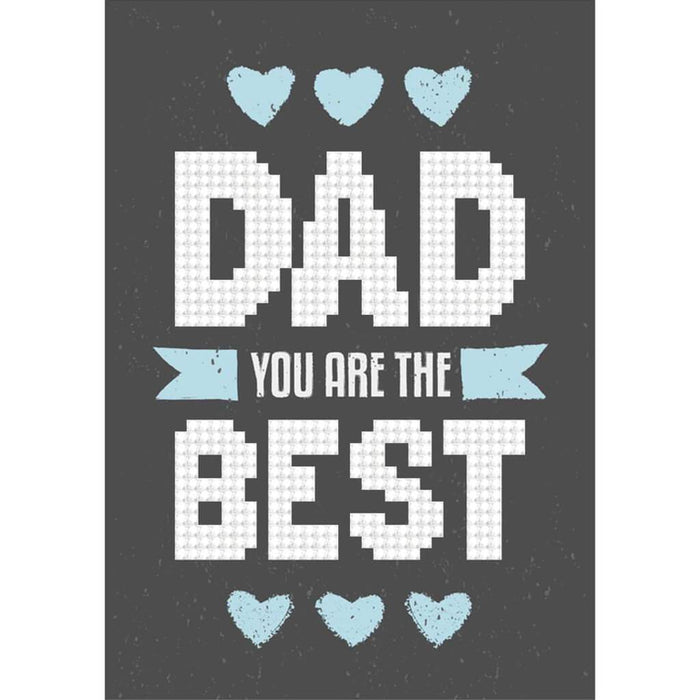 Diamond Embroidery Facet Art Greeting Card Kit Best Dad