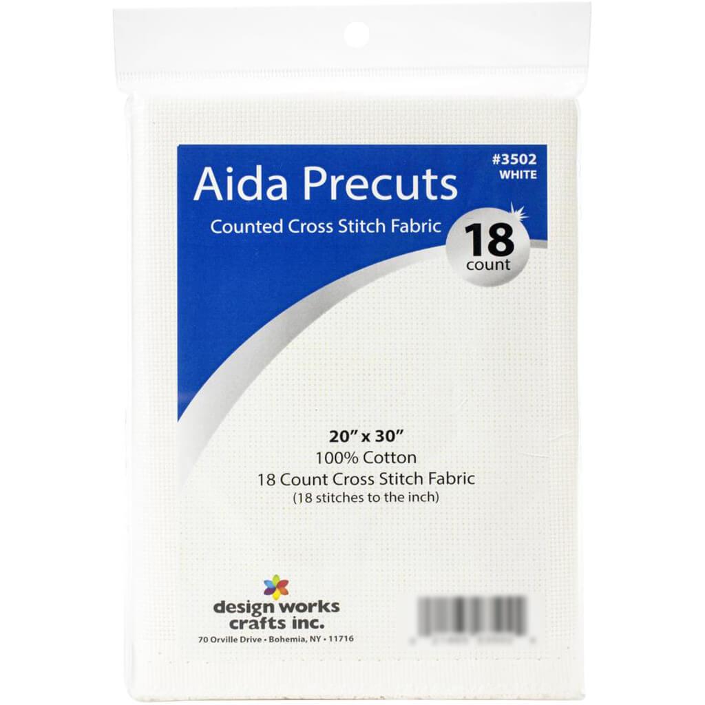 Gold Quality Aida 18 Count 20in x 30in White