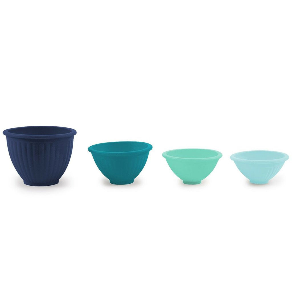 Silicone Measuring Pinch Bowls , 4pc Cool