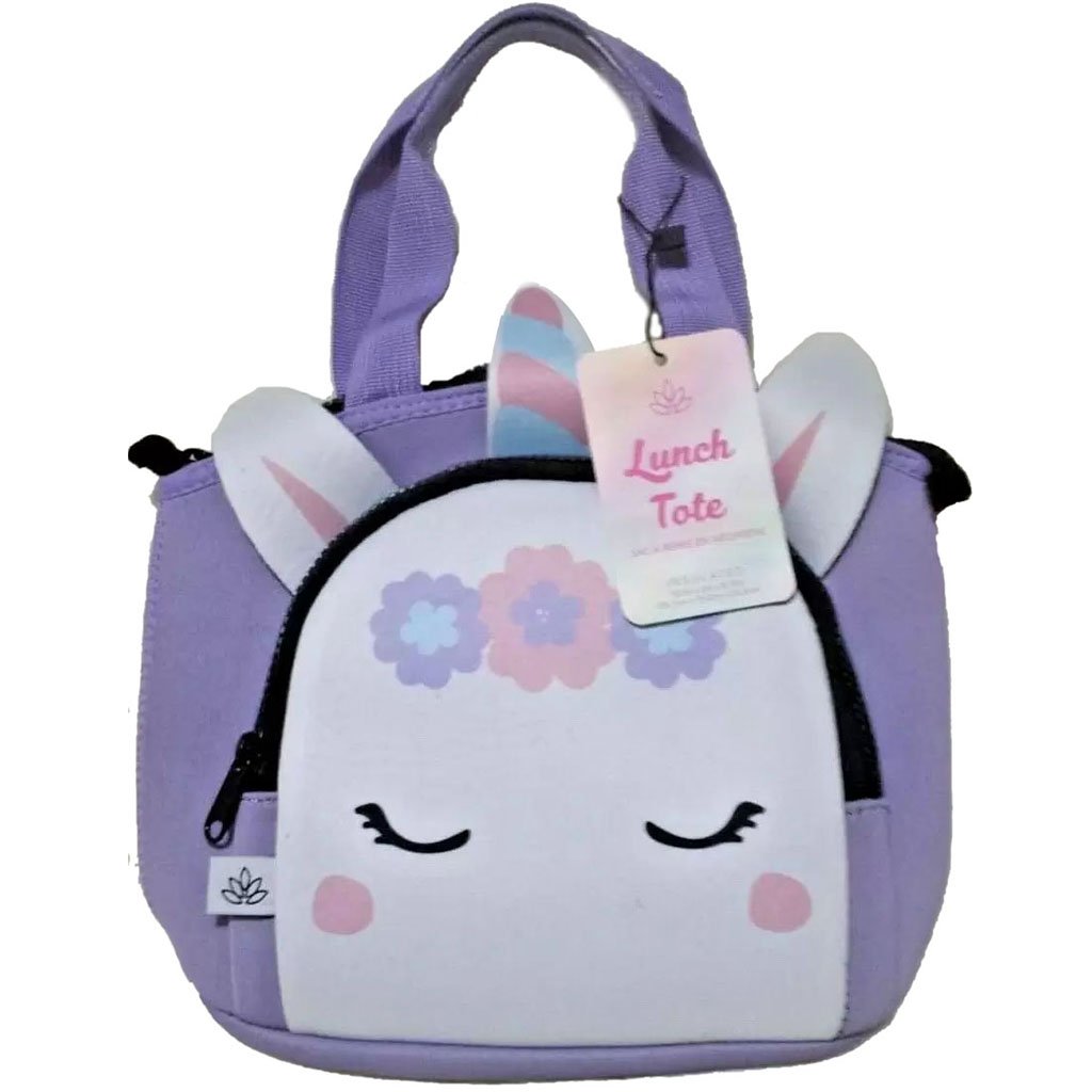 Neoprene Bowler Tote with Unicorn