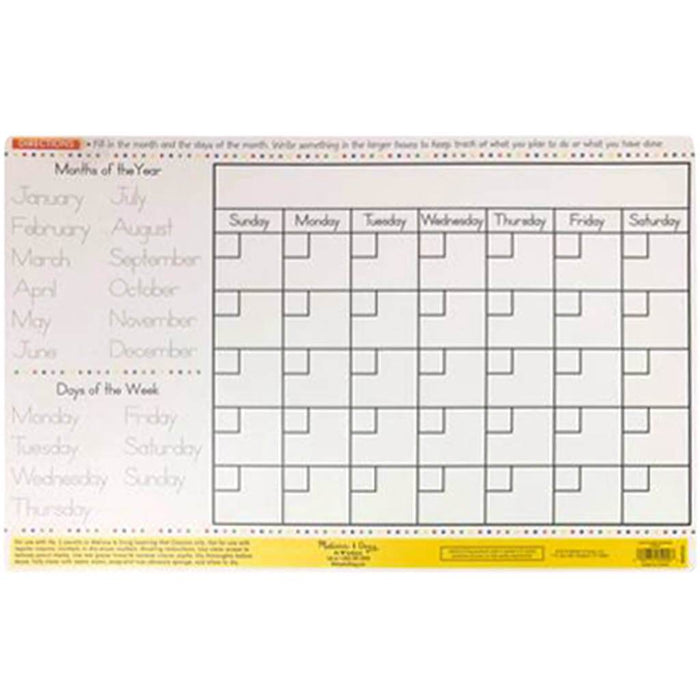 Calendar Learning Mat (Bundle of 6)
