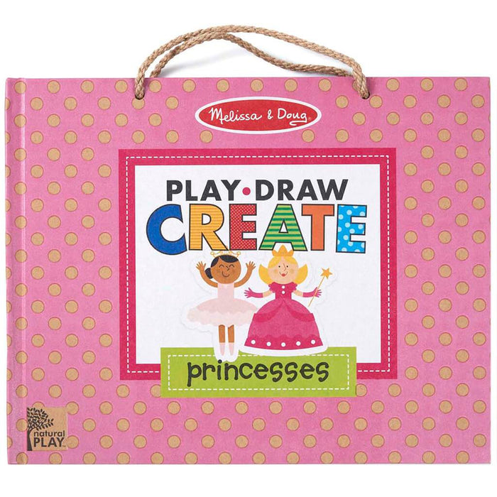 Natural Play: Play, Draw, Create Reusable Drawing & Magnet Kit - Princesses