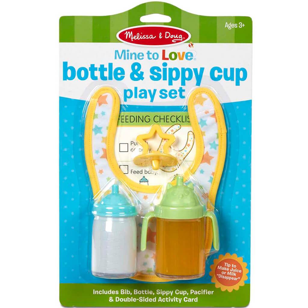 Mine to Love Bottle &amp; Sippy Cup Play Set