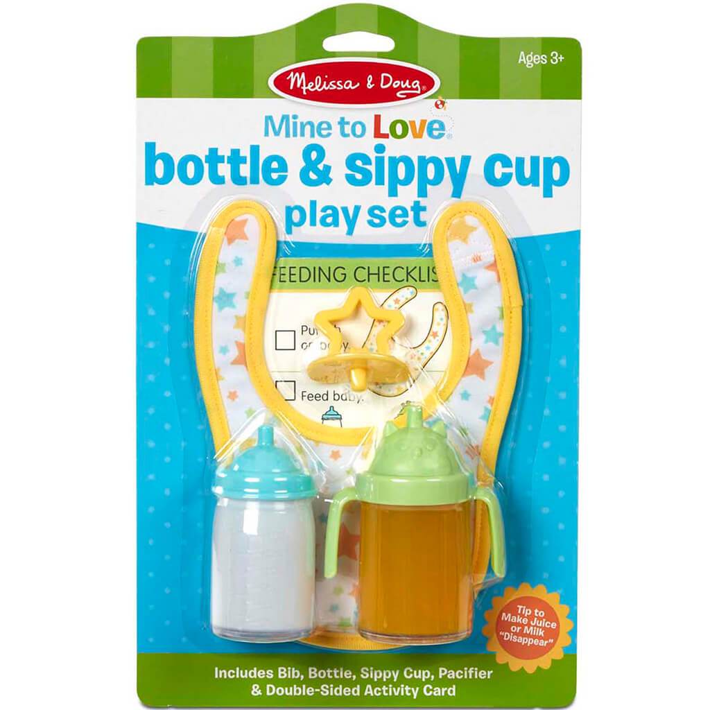 Mine to Love Bottle &amp; Sippy Cup Play Set