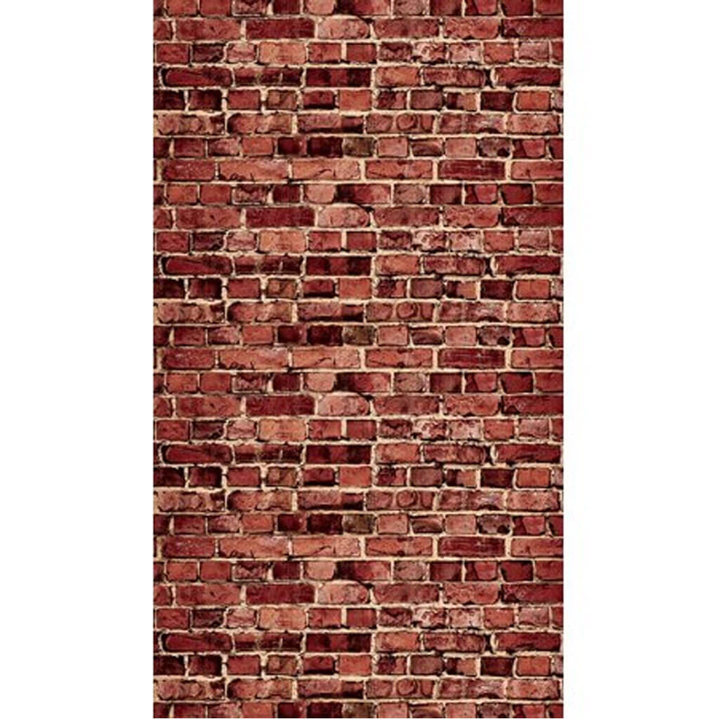 Photography Backdrop Paper Aged Red Brick 48in x 12ft