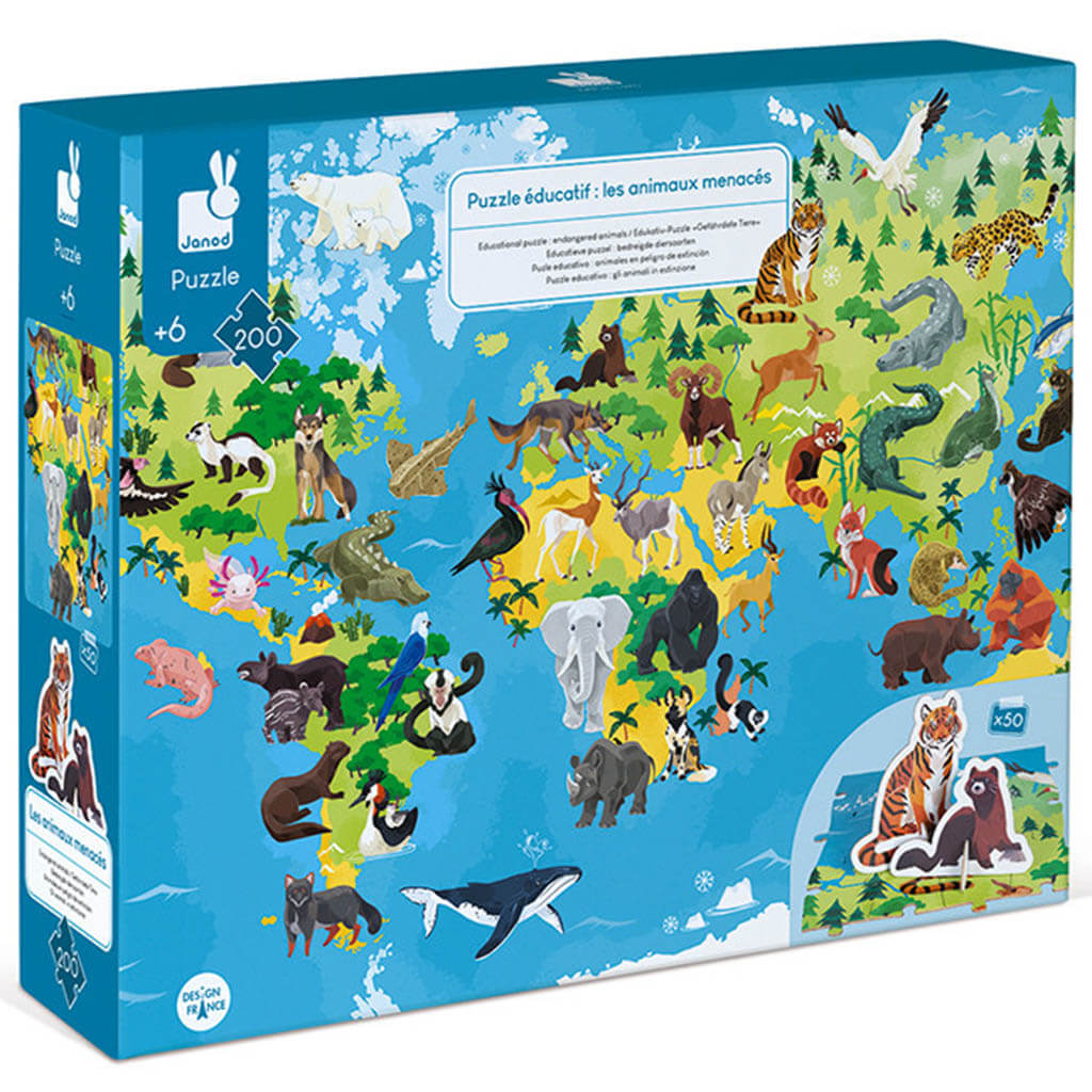 Endangered Animals 3D Puzzle 200pcs