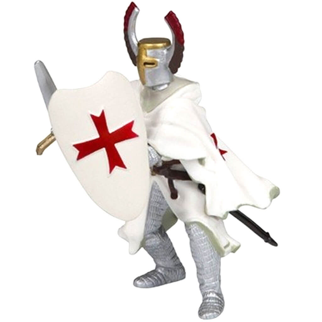 Crusader with Red Helmet Figurine