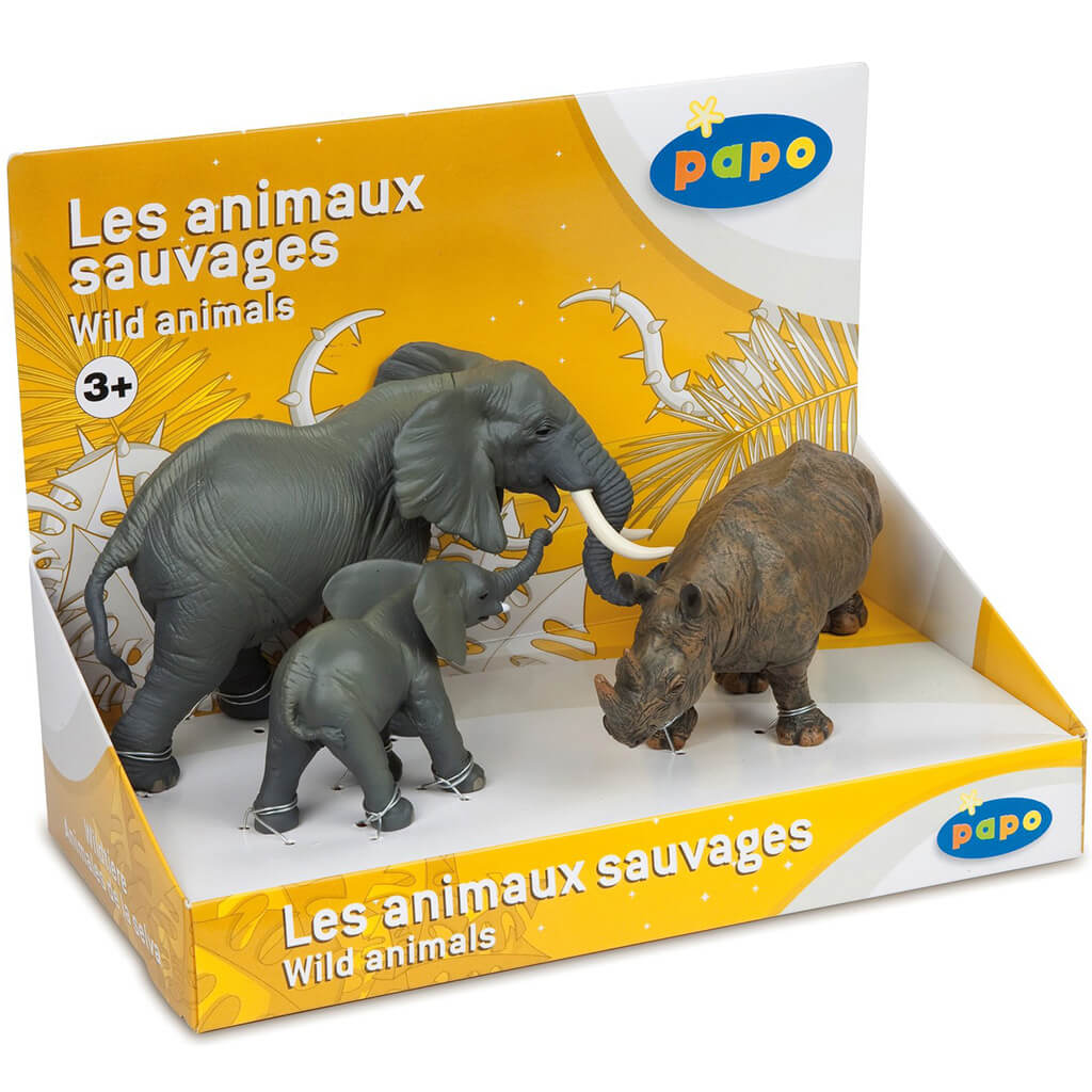 Display Box Wild Animals 3 (3 Fig.)