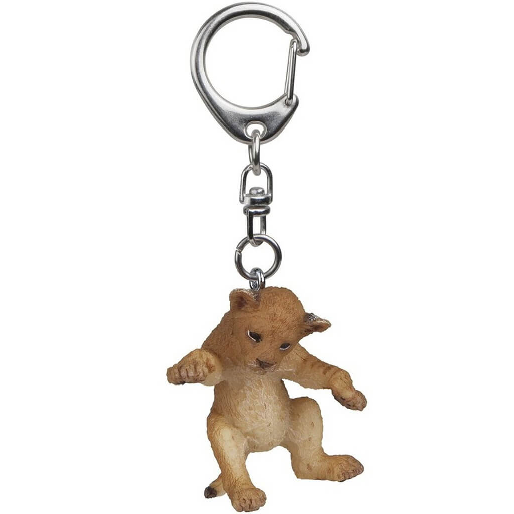 Key Chains Young Lion On Its Back