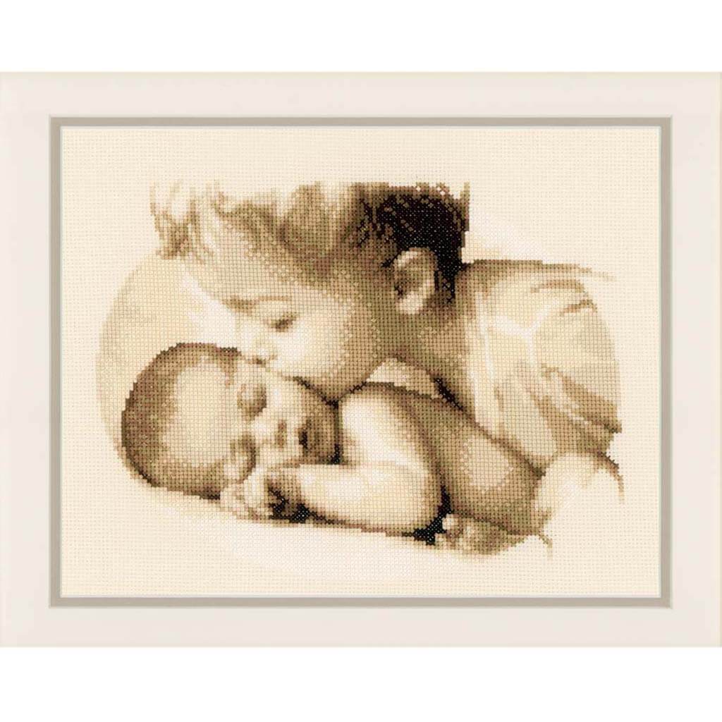 Cross Stitch Kit 10.75in x 8.5in Brotherly Love