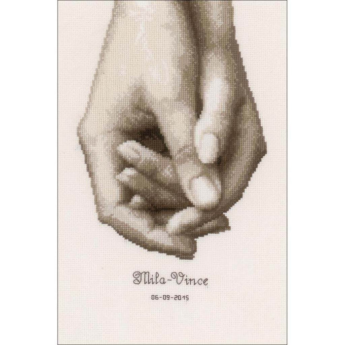 Cross Stitch Kit 6.75in x 10in Hand In Hand