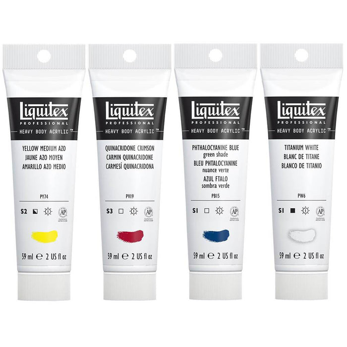 Liquitex Heavy Body Acrylic Paint Set Mixing 4