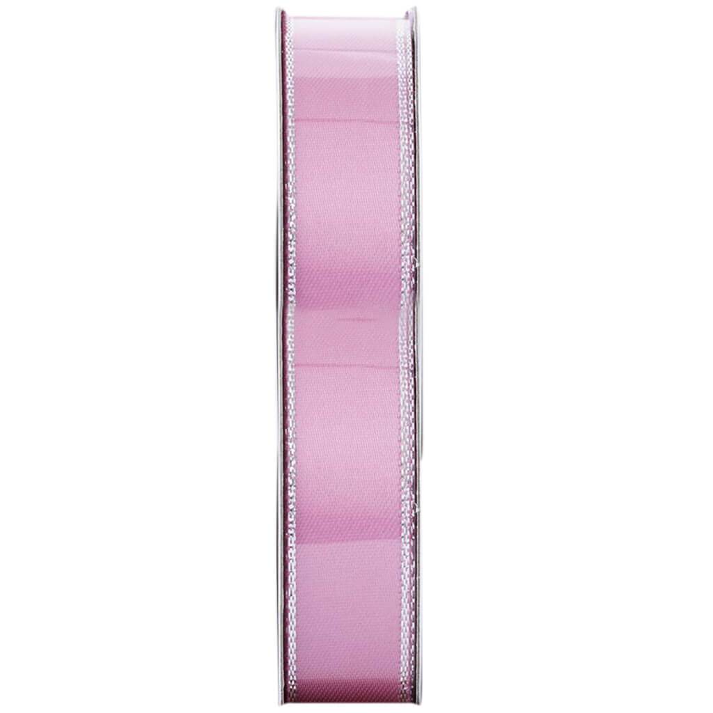 Satin Ribbon Silver Edge