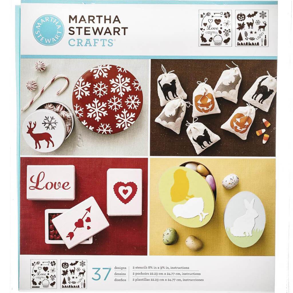 Stencil Holiday Icons 2/pkg 8.75x9.75in