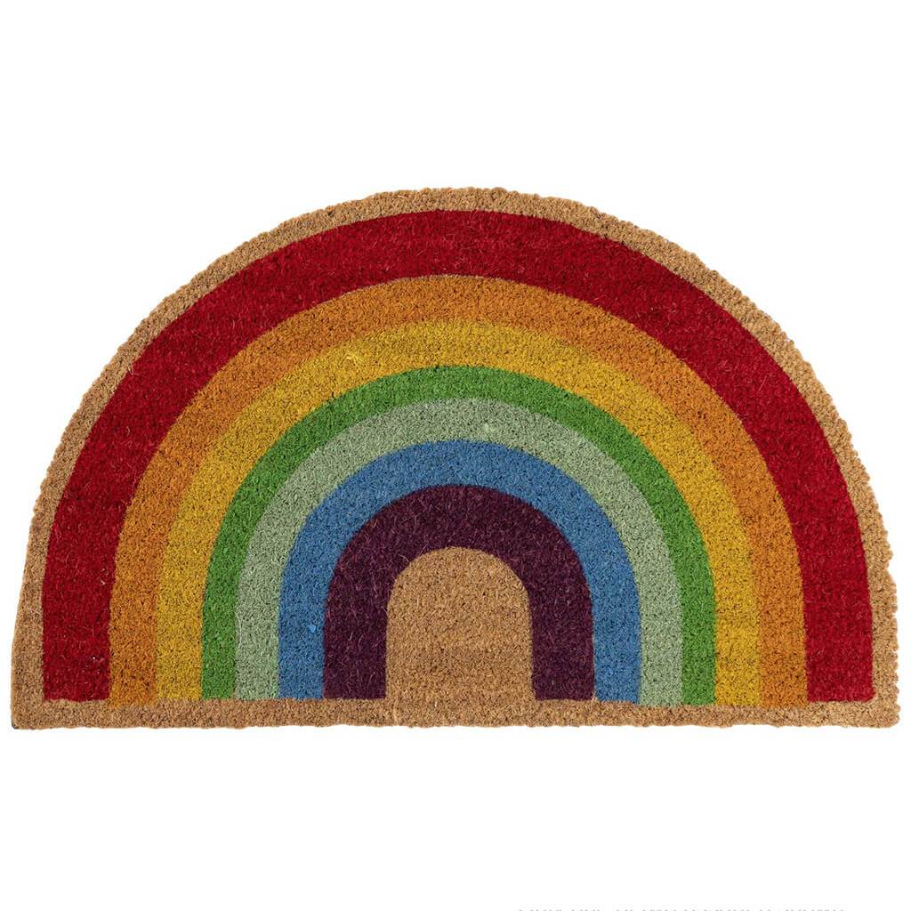 Coir Door Mat Rainbow