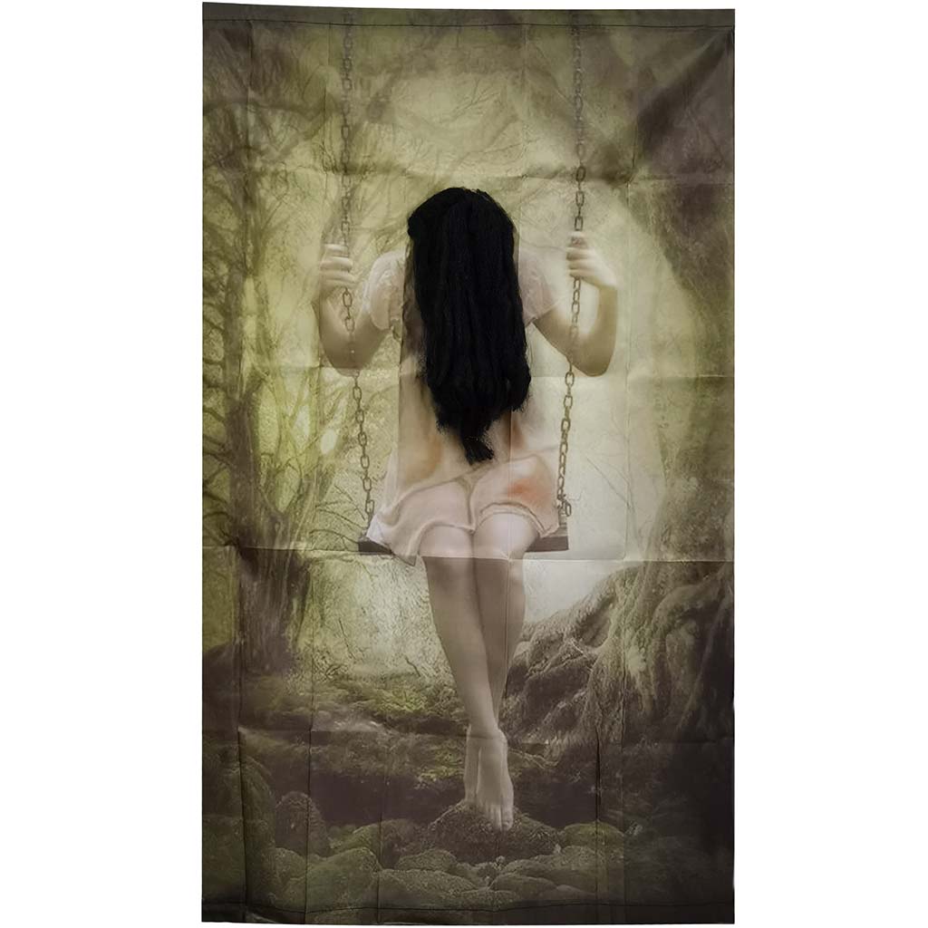 Curtain - Girl on Swing