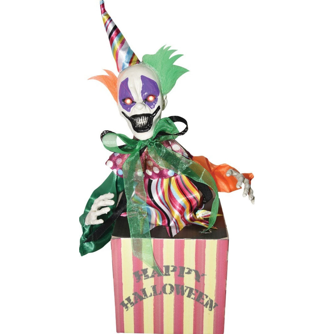 Animated Candy Box-Clown, 15in