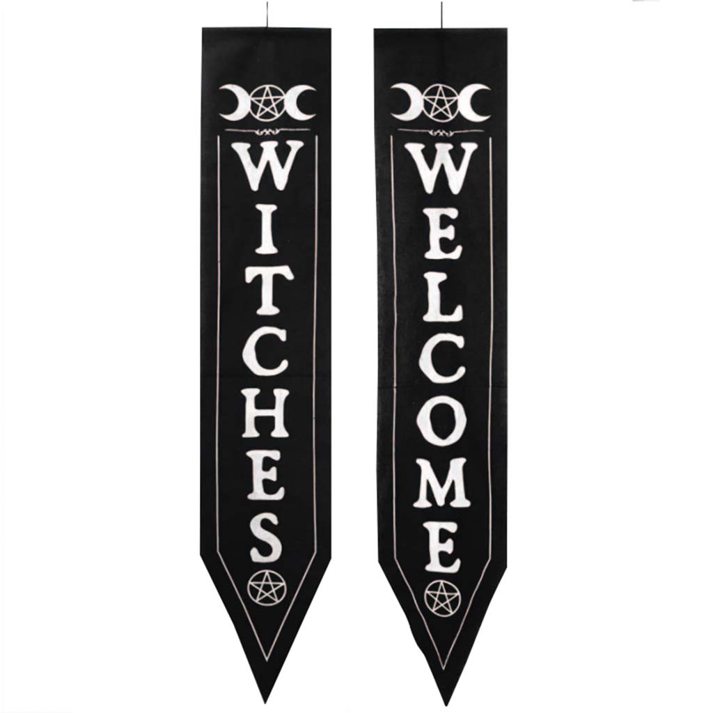 Vertical Banner Set Witches, 63in