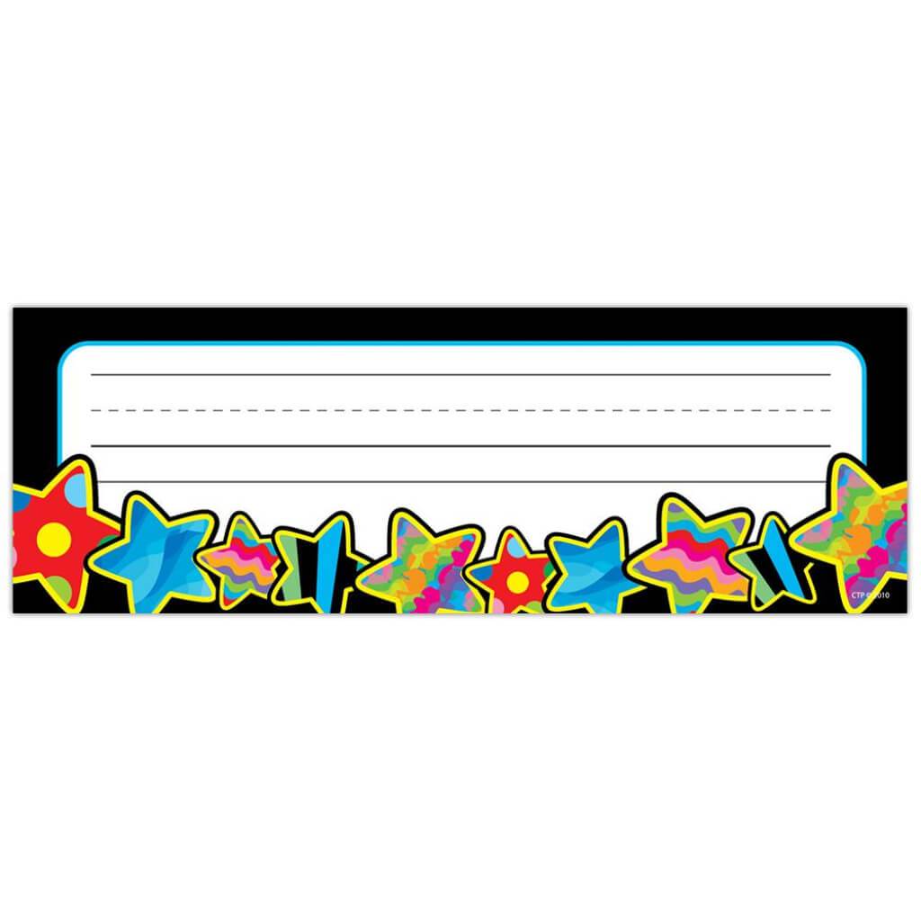 Poppin&#39; Patterns Stars Name Plate