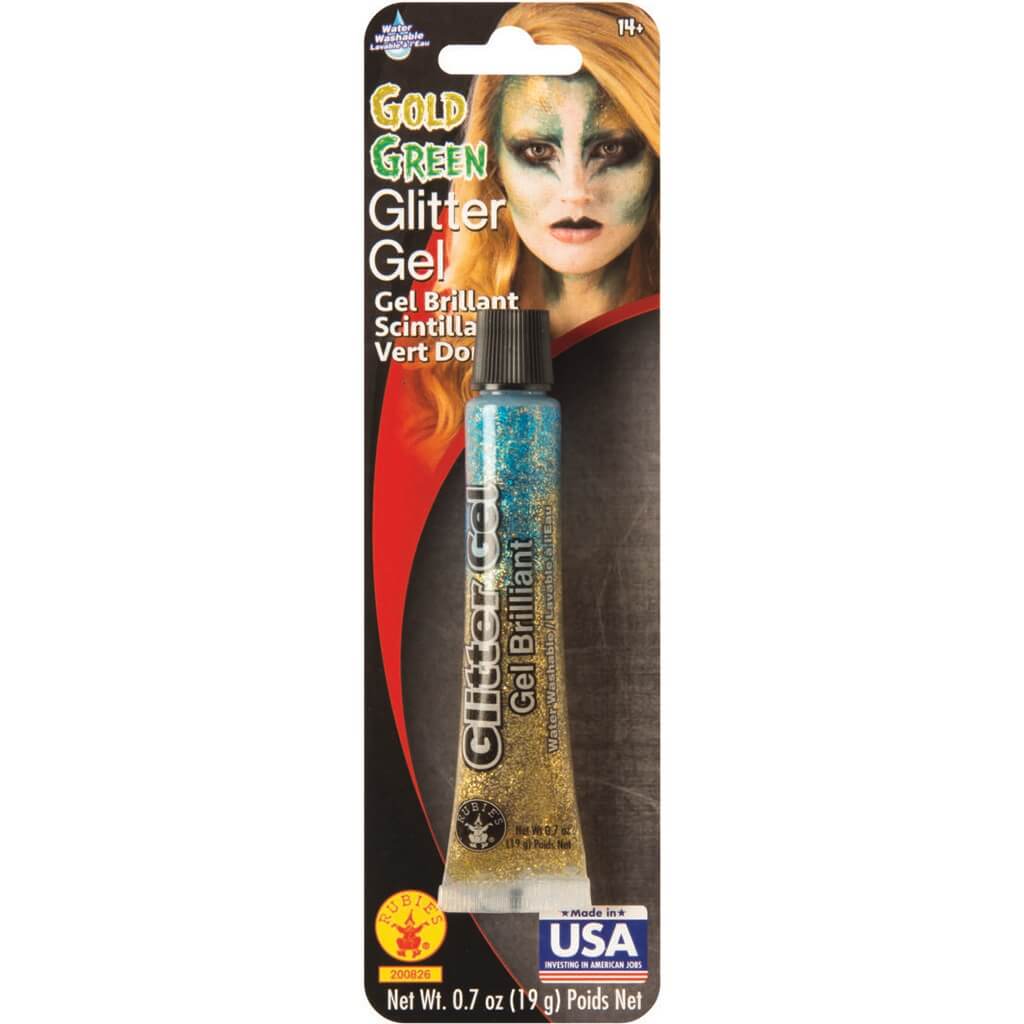 Glitter Gel Gold/Green 0.7oz