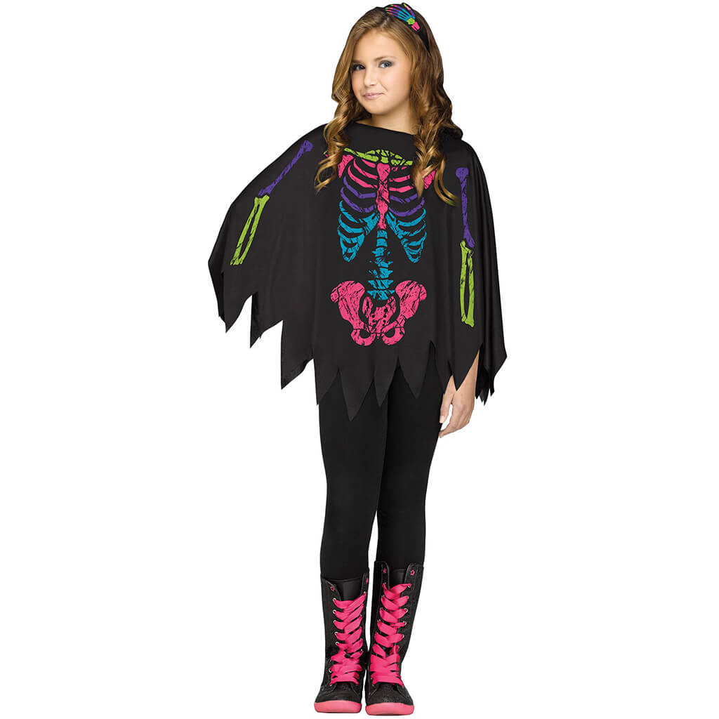 Skeleton Poncho Color Skeleton