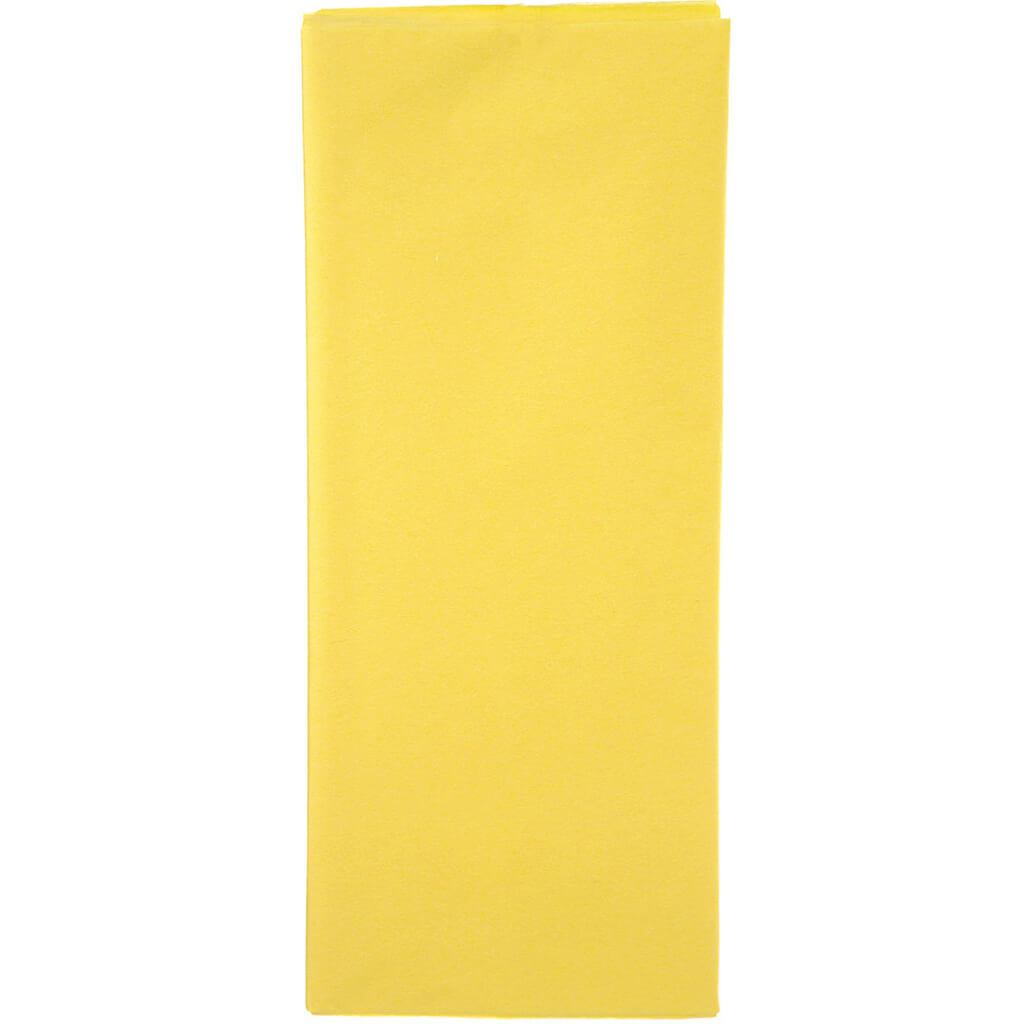 Tissue Paper Gift Wrap Bright Yellow 20in x 26in 8 Sheets