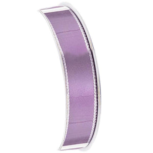 Satin Ribbon Silver Edge