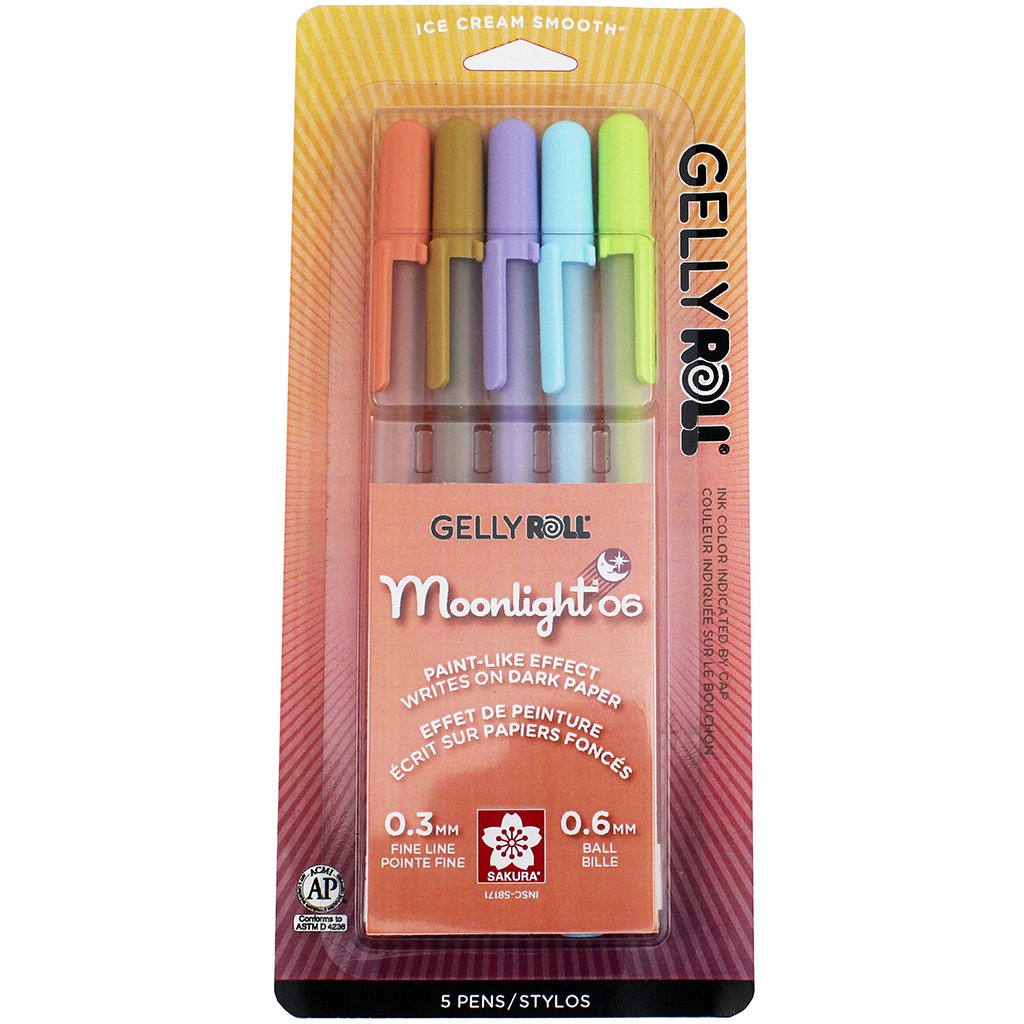 Gelly Roll Moonlight Daylight Fine Pen 5 Color Set