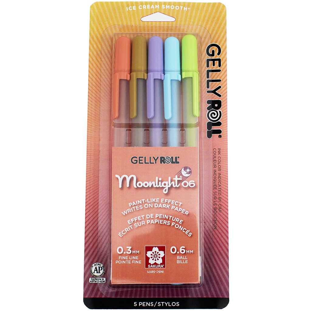 Gelly Roll Moonlight Daylight Fine Pen 5 Color Set