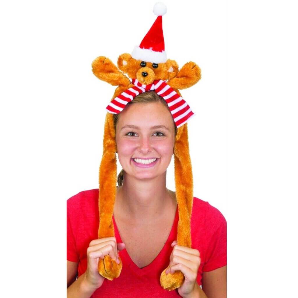 Plush Flapping Teddy Bear Headband