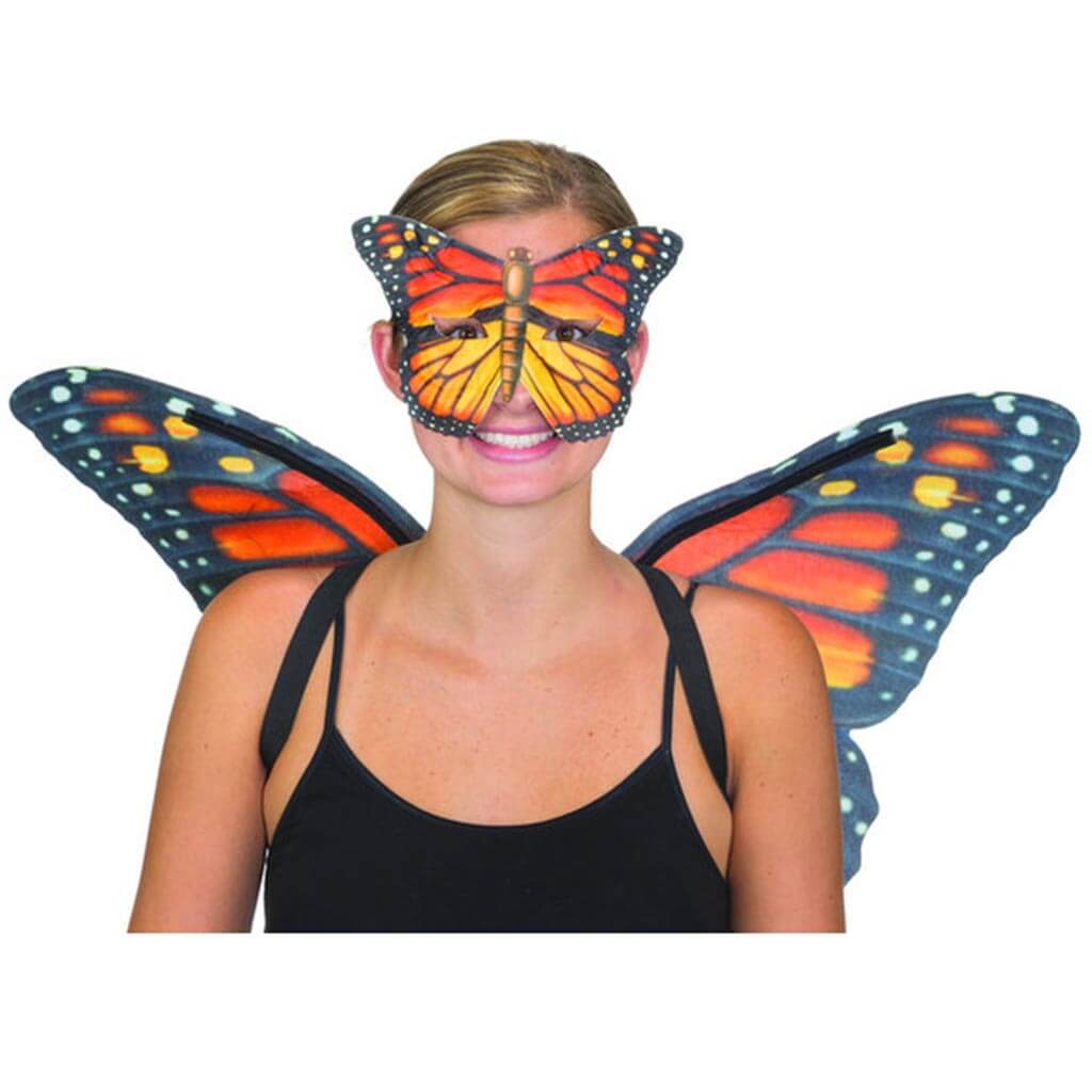 Monarch Butterfly Wings &amp; Mask