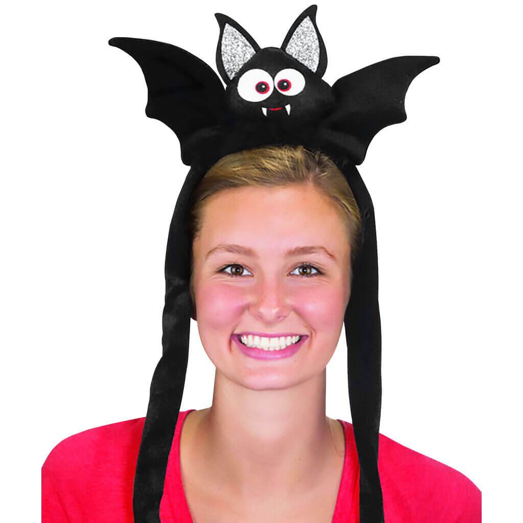 Black Bat Headband Flapping